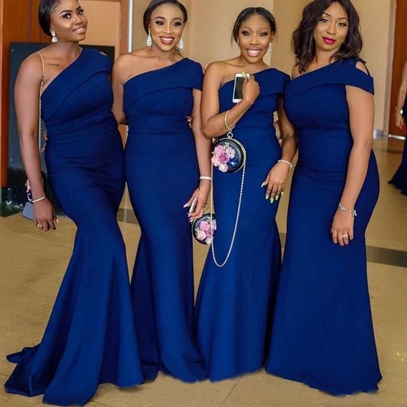 Navy blue summer bridesmaid dresses deals