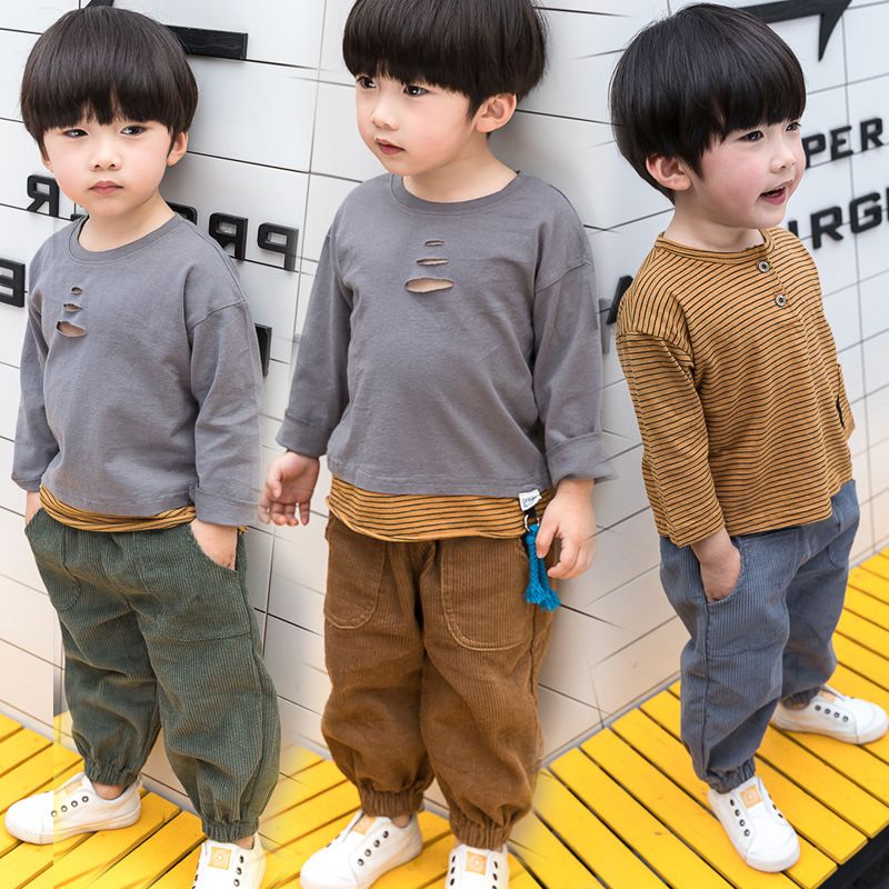 Compra La Moda Para Niños Del Otoño Del Resorte Ropa De Niñas Pantalones  Pantalones De Los Niños Para Los Bebés Pantalones Casuales De Pana Sólida 90  ~ 130 Barato | Entrega Rápida