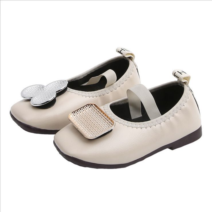 Baby Kids Soft Sole Leather Shoes Toddler Girls Single Princess Shoes Sandals