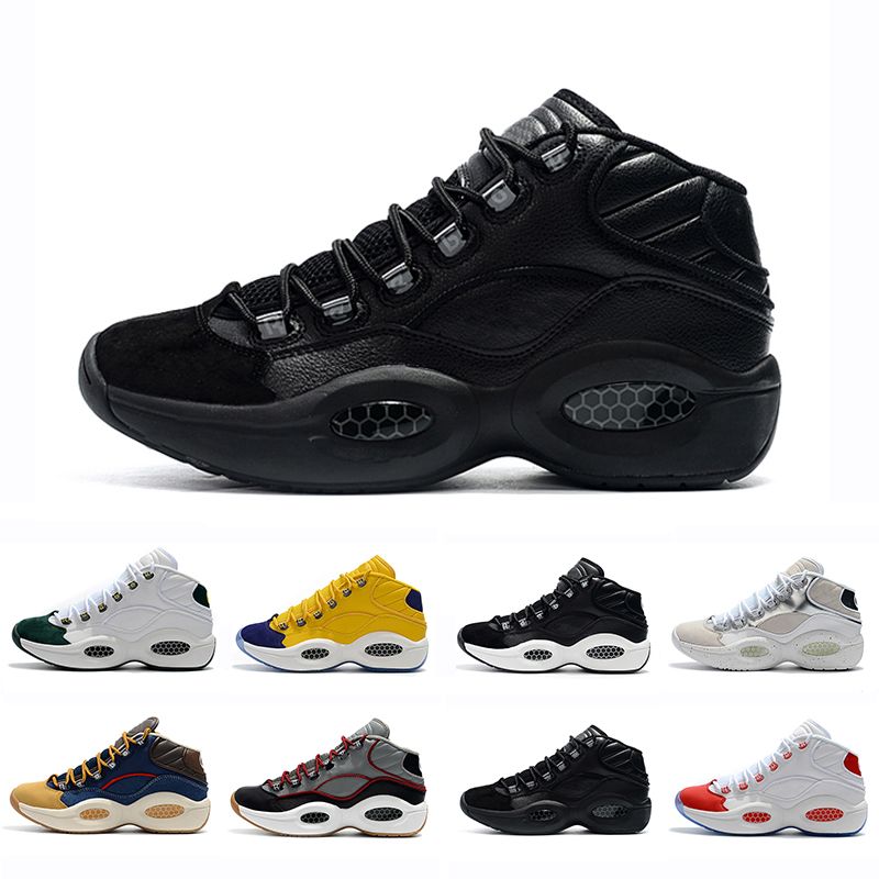 allen iverson shoes all black