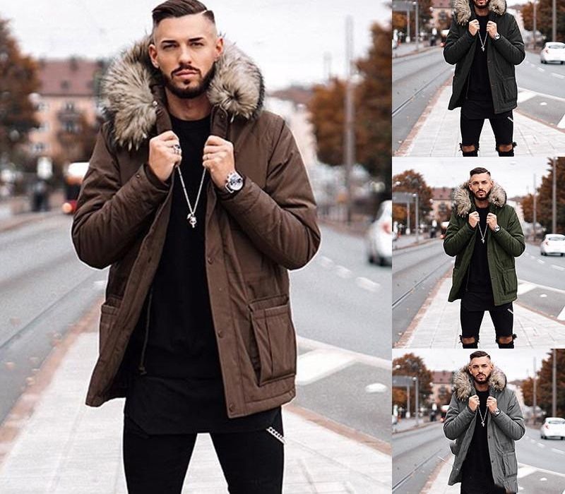 fur hood coat mens designer