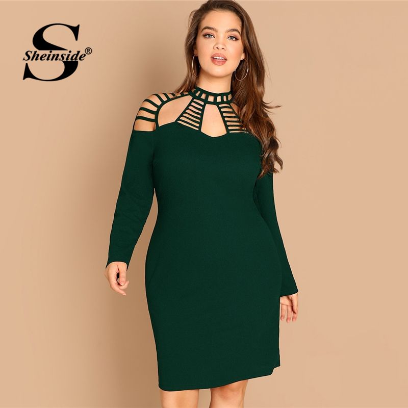 pencil cut dress for chubby