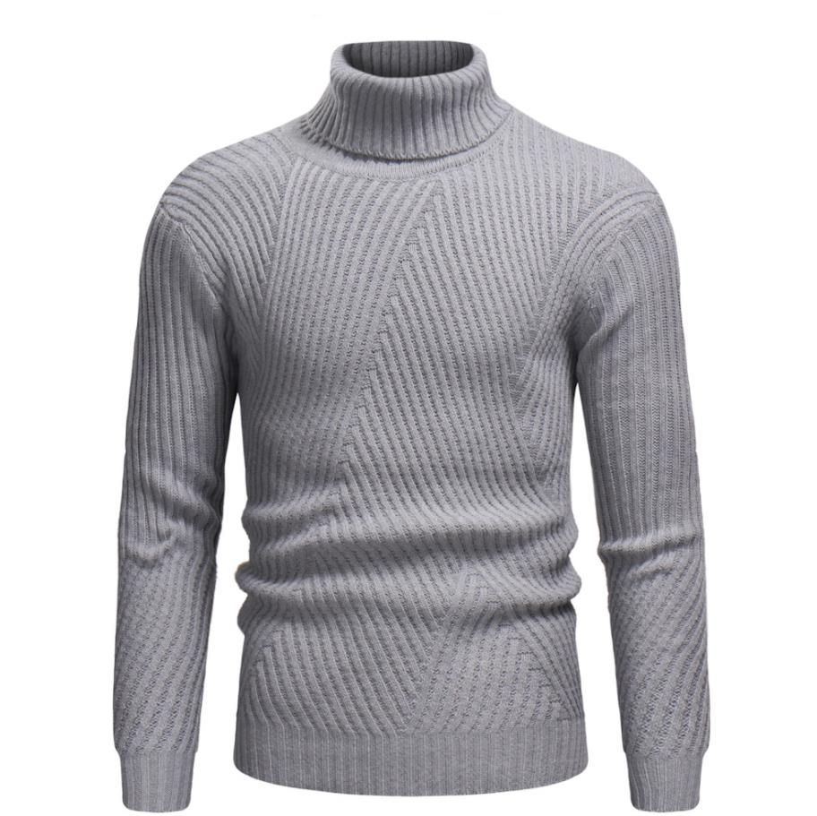 Preceder Juguetón Celda de poder Nuevo diseño de los hombres suéter 2019 última moda cuello alto jersey  cálido venta caliente cómoda