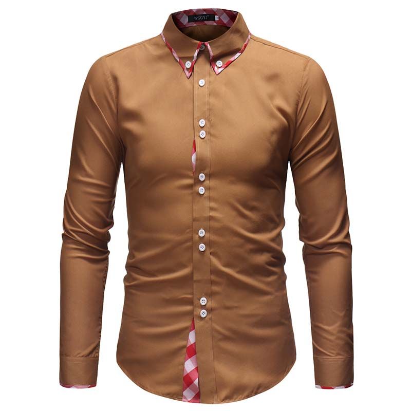 camisas para hombre color beige