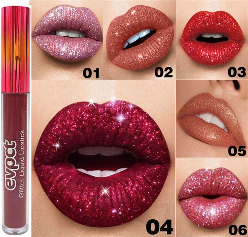 أحمر شفاه سائل Evpct 15 Color Matte Glitter ملمع شفاه مضاد للماء لامع لامع لامع أحمر الشفاه الوردي 2021 من Liliface Store 6 05ر س موبايل Dhgate