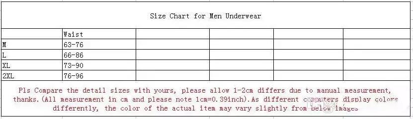 Adidas Boxer Briefs Size Chart