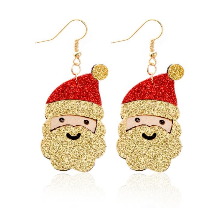 Brincos de natal Novo Estilo Papai Noel boneco de neve veado sino árvore de Natal Oscila Brincos de natal Novo Estilo Papai Noel boneco de neve veado sino árvore de Natal Oscila
