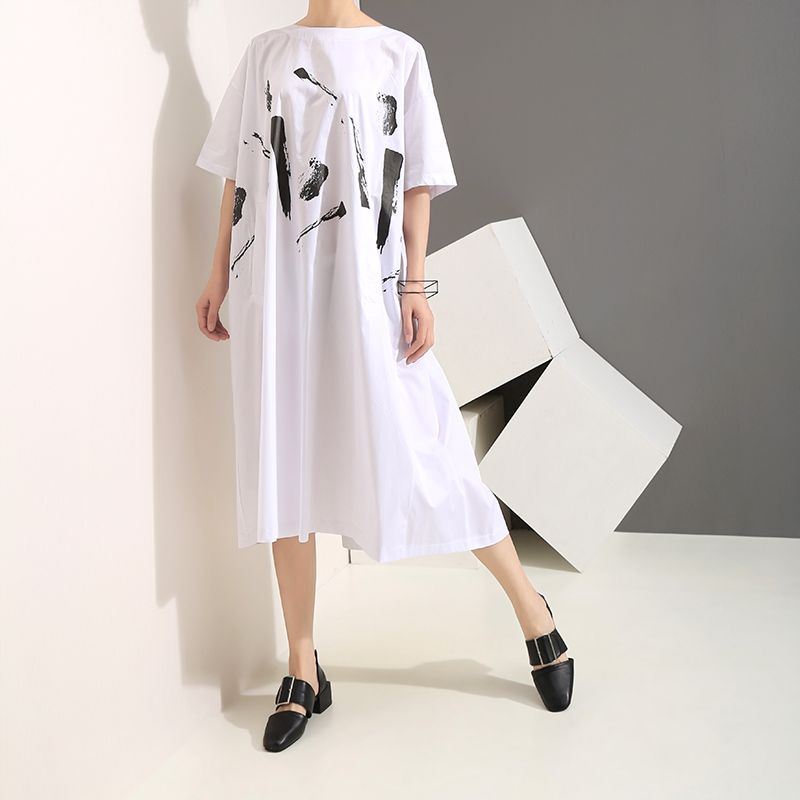 all white shirt dress