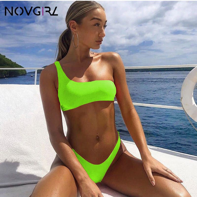neon green swimwear