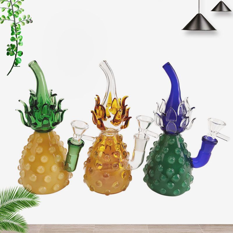 2020 Pineapple Glass Bongs Mini Hand Made Glass Hookah Pipes Dab Rig
