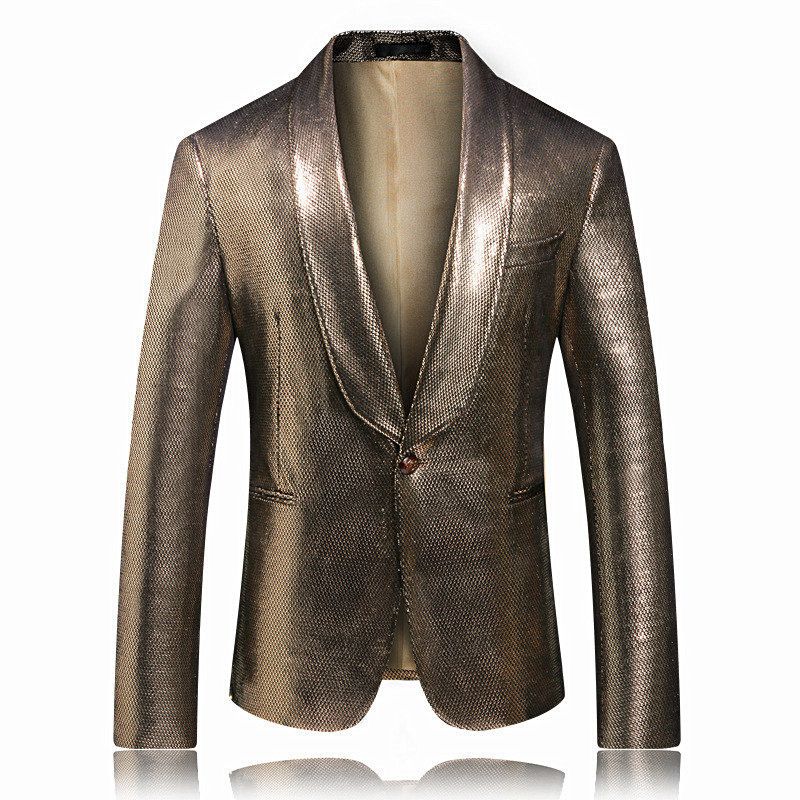 Mens Suit Blazers Mens Glossy Banquet Ball Official Suit Blazers ...
