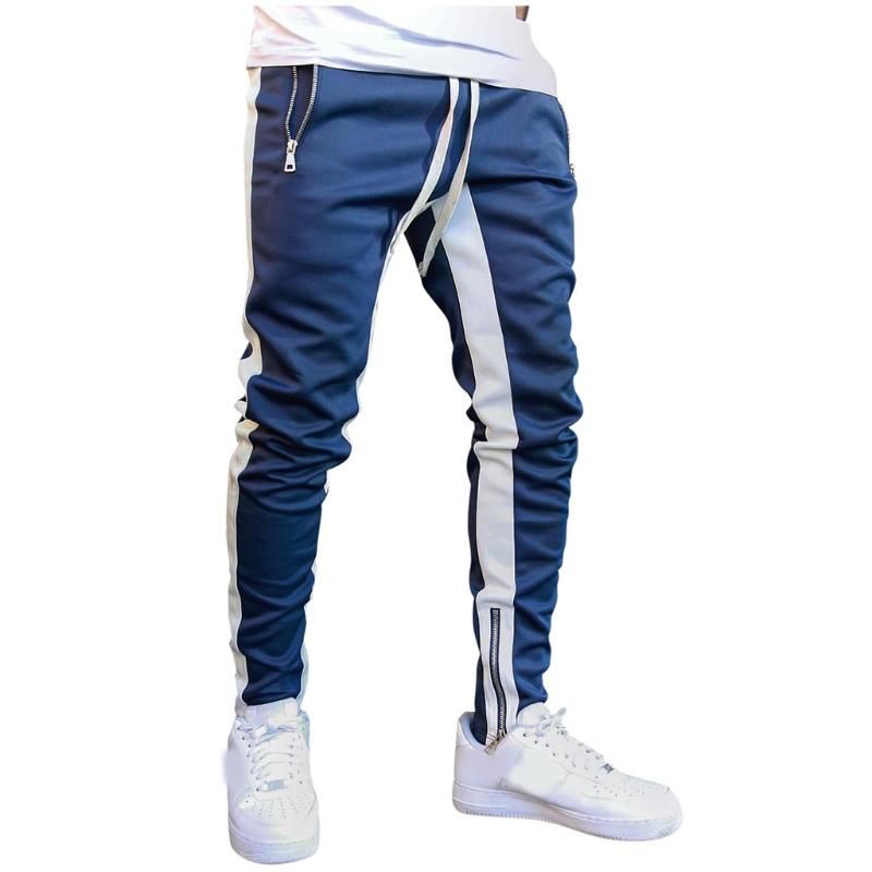 mens zip leg tracksuit bottoms