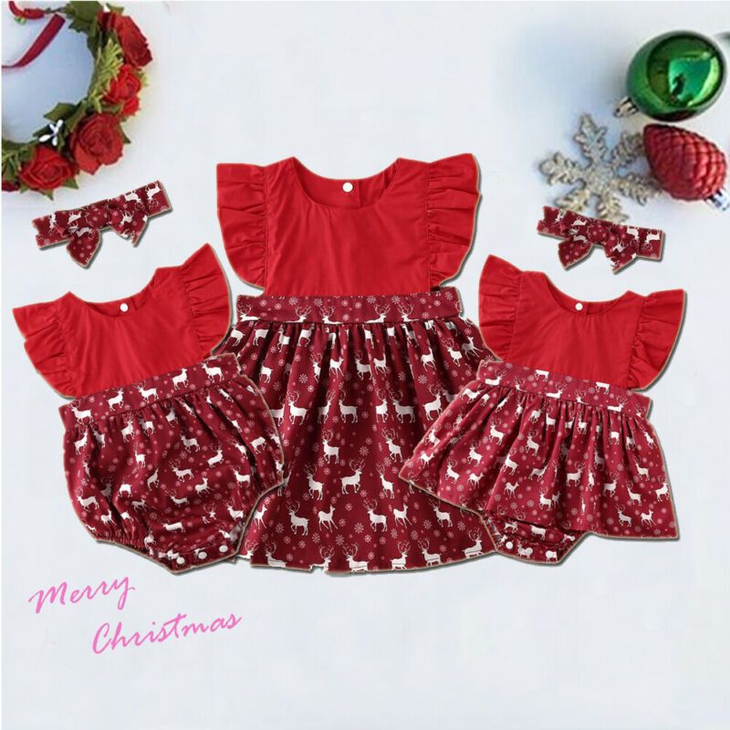 matching christmas dresses for sisters