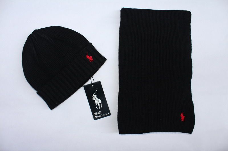 polo hat and scarf set