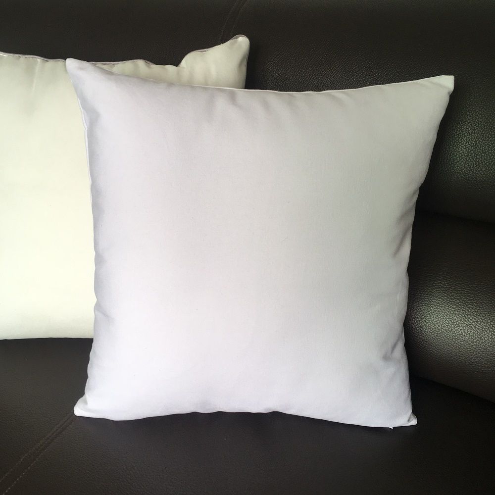 45x45 CM Plain White Canvas Cushion Cover Throw Pillow Case Cover