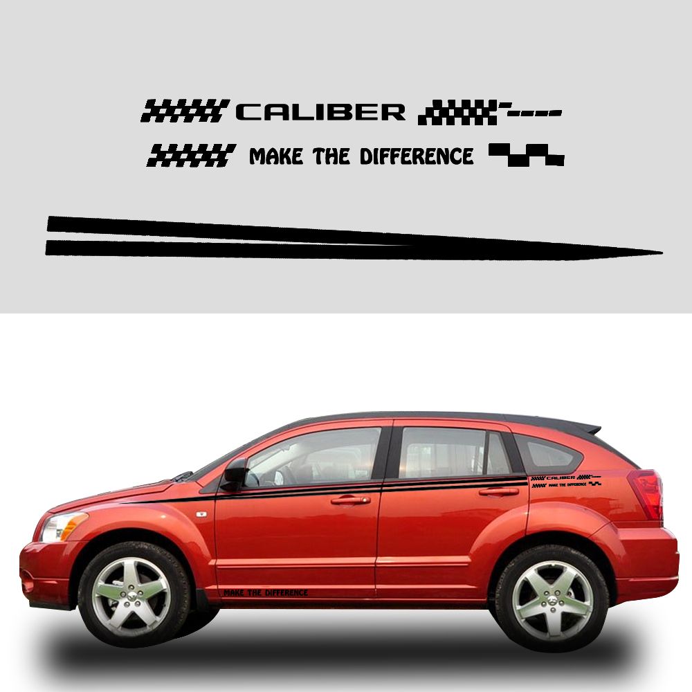 Acheter Autocollant De Voiture Pour Dodge Caliber Cote De La Voiture Stickers En Vinyle De Camion De Vehicule Vehicule Corps Decoration Accessoires Noir Ou Blanc De 15 24 Du Jinggongcar Dhgate Com
