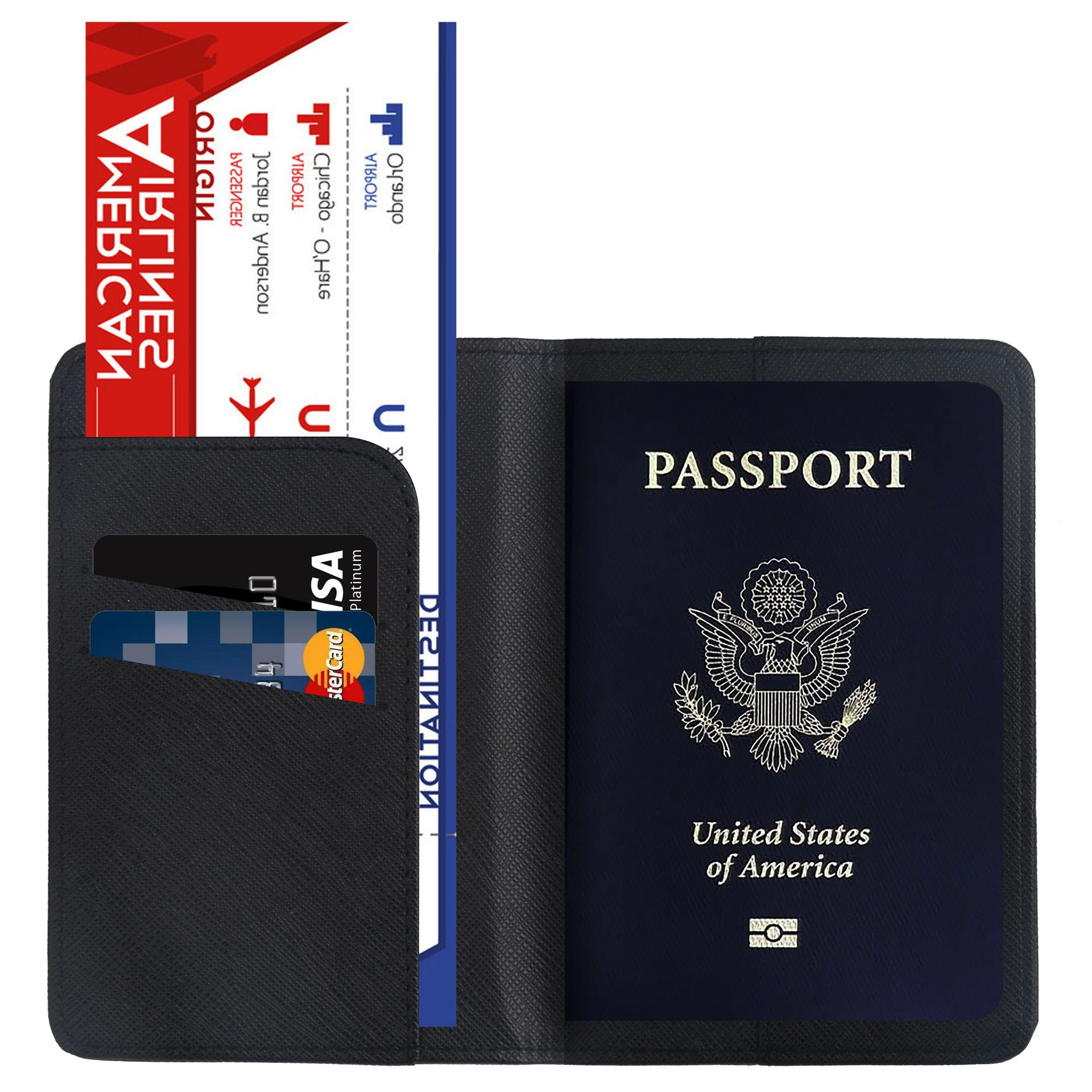 Slytherin Harry Potter Wizard Hogwarts Passport Wallet Card Holder Boarding Pass Travel Protection Flip Cover Case 