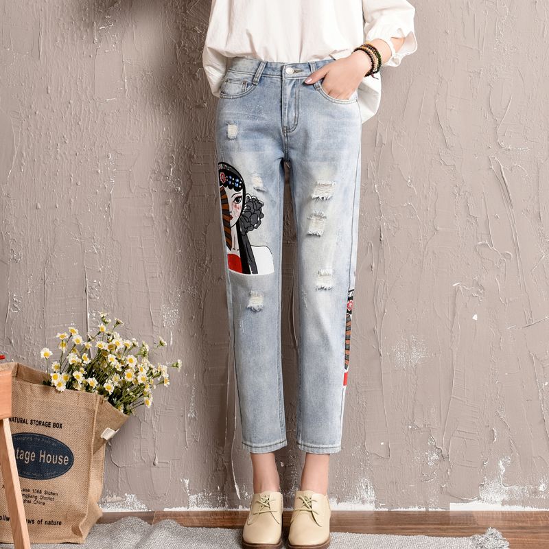 Venta > jeans con flecos en los tobillos > en stock