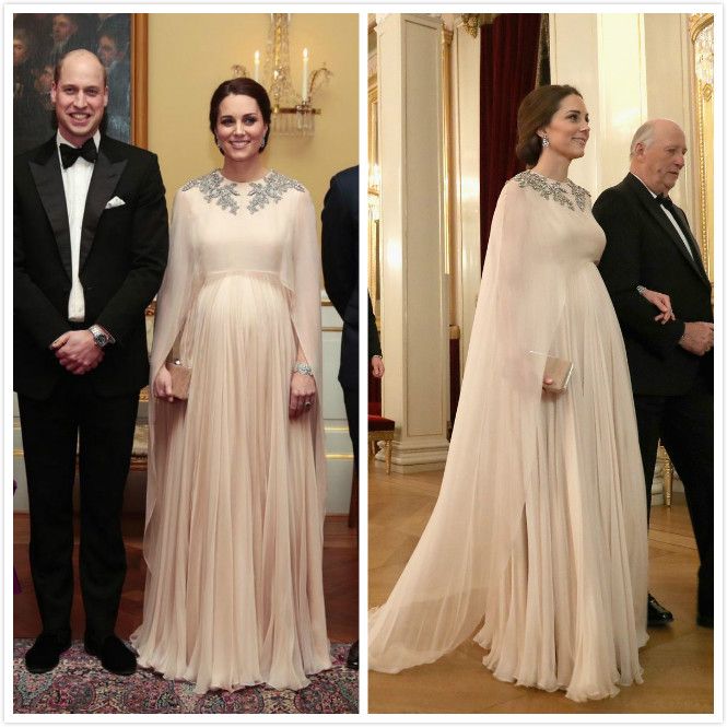 Grosshandel Kate Middleton 2019 Arabisch Sexy Abendkleider Perlen Kristalle Chiffon Abendkleider Champagner Formale Party Brautjungfer Festzug Kleider Zj447 Von Chic Cheap 145 83 Auf De Dhgate Com Dhgate