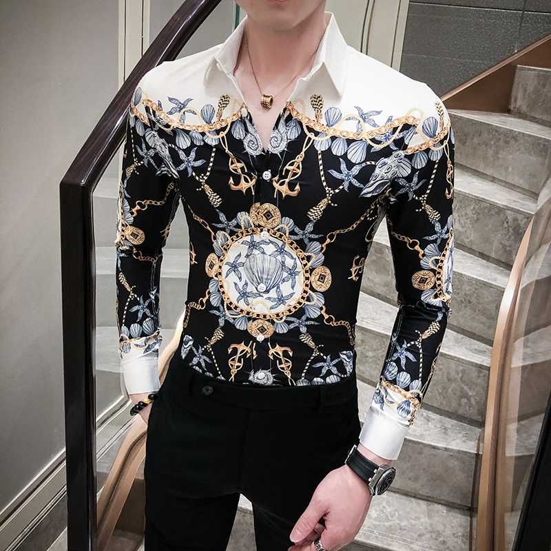 Mens Casual Shirts Fashion Men Designer 