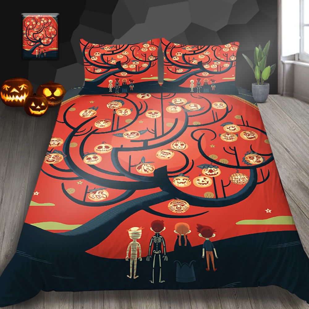 Halloween Cartoon Bedding Set For Children 3d Creative Duvet Cover