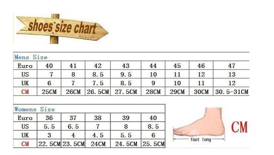 Report Shoes Size Chart