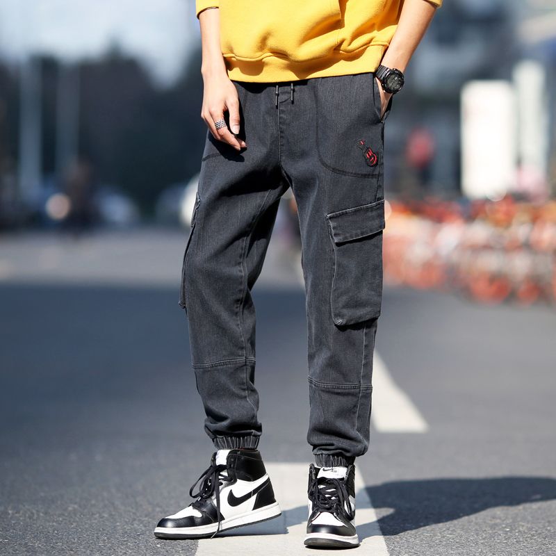 Jeans Para Hombre Streetwear Japonés Hombres 2021 Azul Clásico Pantalones Masculinos Pantalones Denim Man Harem Hip Hop De 33,65 € | DHgate