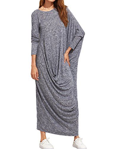 Verdusa Women S Long Sleeve Knit Draped Asymmetric Oversized