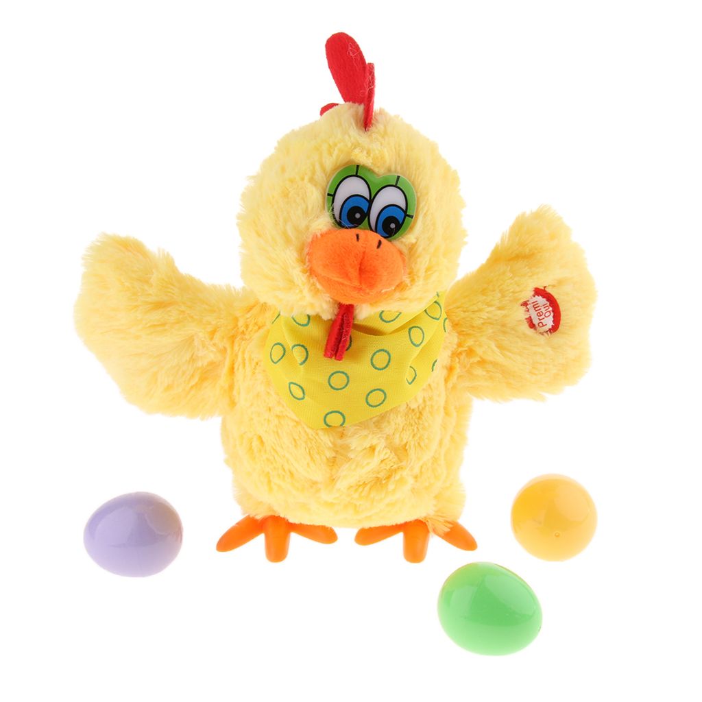 Electric Musical Dancing Chicken Hens Laying Eggs Party Funny Toy Kids