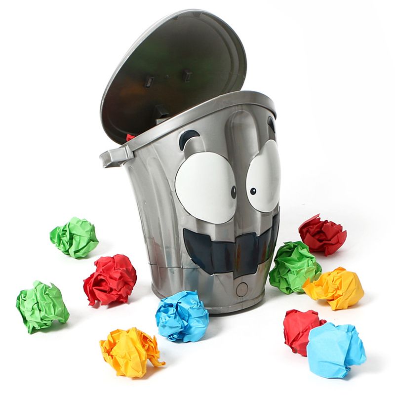 LOONY BIN Electric Dustbin Indoor Competitive Sports Kids Shot Toys