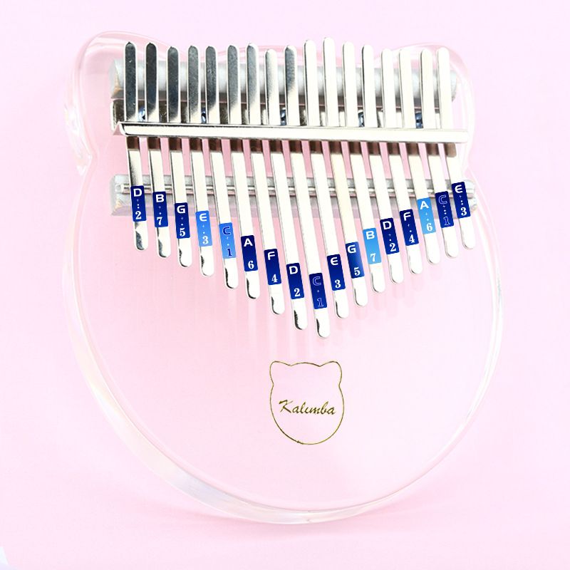 Marron Bois Massif Kalimba Kalimba Instrument Kalimba Misifu avec Accessoires pour Enfants Adultes Débutants 17 Touches KINBOM 1pcs Piano à Pouce Kit