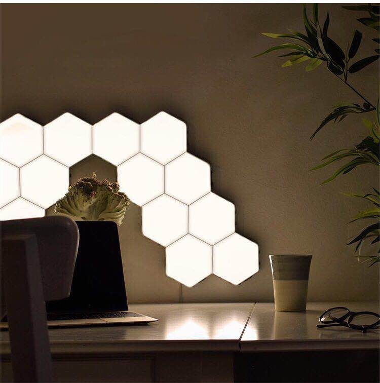 New LED Quantum Wall Lamp Hexagonal Modular Night Light Lighting Touch Sensitive