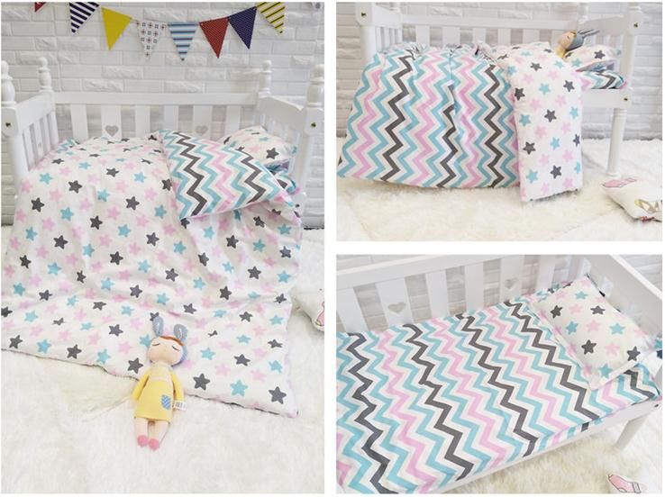 Newborn Baby Bed Sheets Crib Quilt Cover Infant Baby Cot Bedding