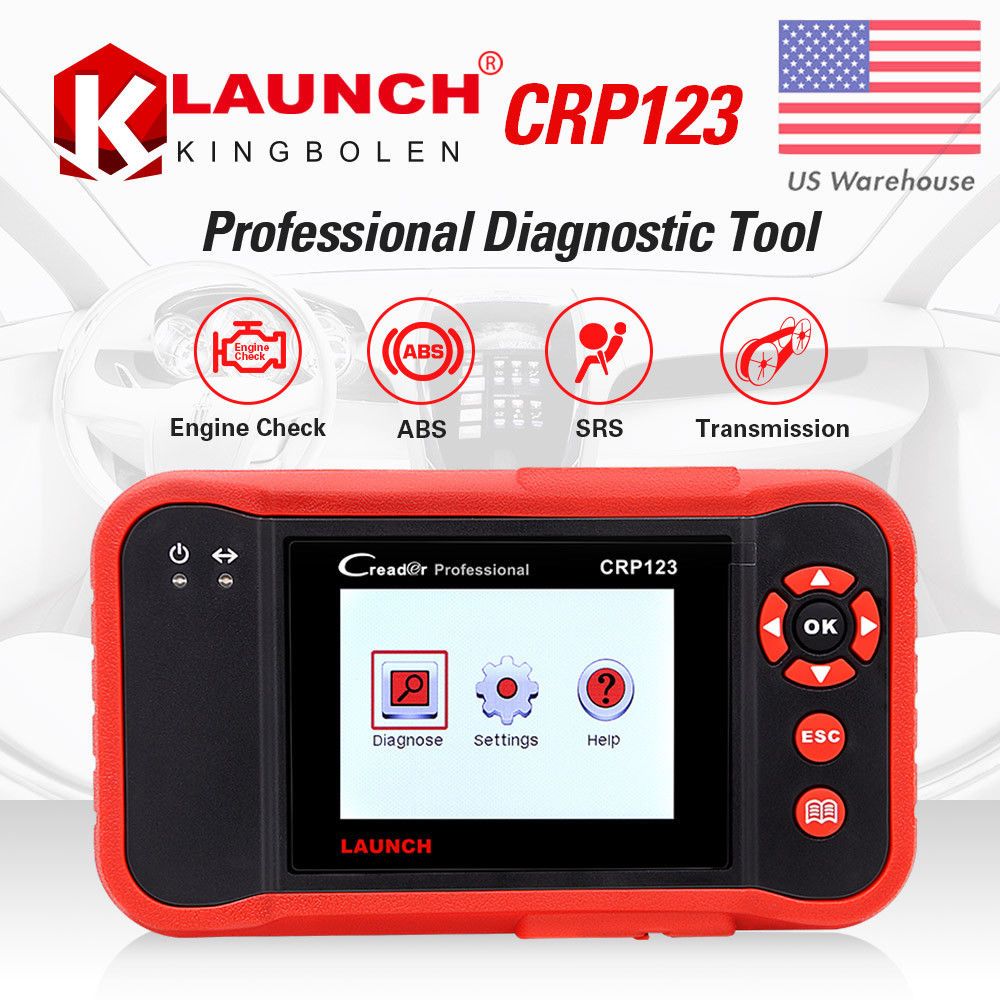 Lanzamiento CRP123I Creader OBD2 escáner diagnóstico de transmisión de motor automóvil ABS SRS 