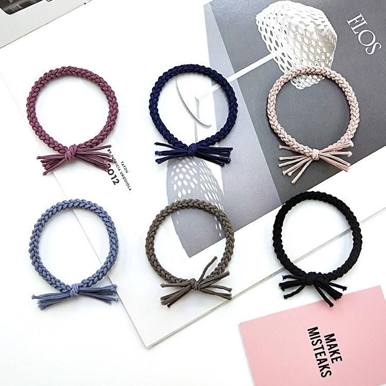 Cute Solid Tassel Hairbands Hair Accessories Women Headband Elastic
