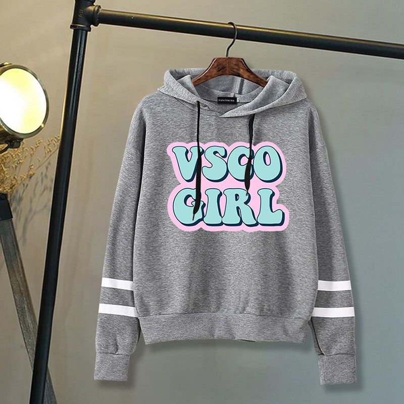 mujeres de la muchacha de la manga larga con capucha Sudaderas con Sudaderas de mujer