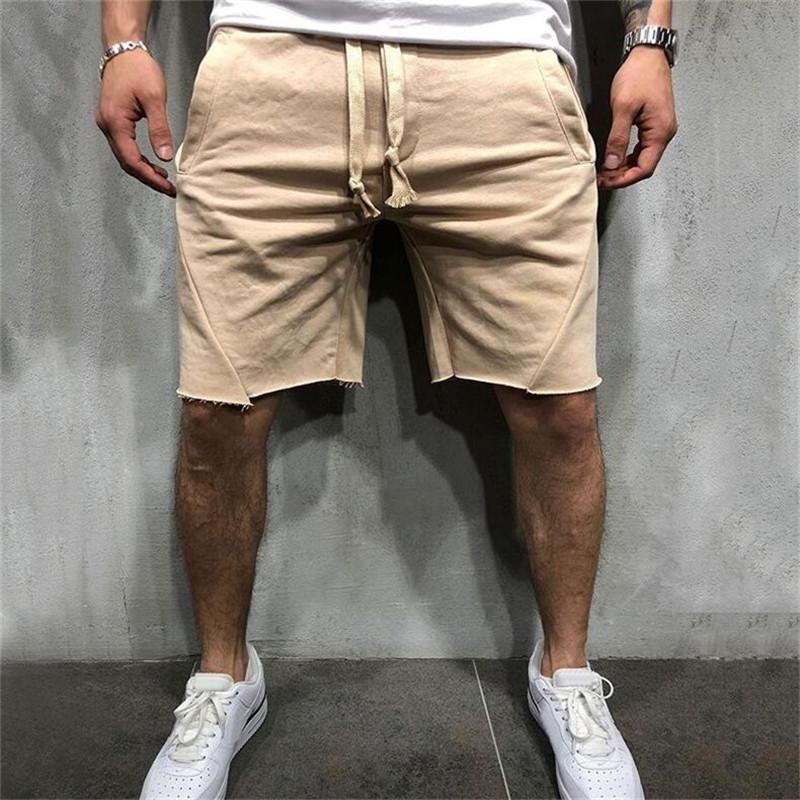 2020 Summer Sexy Mens Shorts Calf Length Fitness Bodybuilding Fashion ...