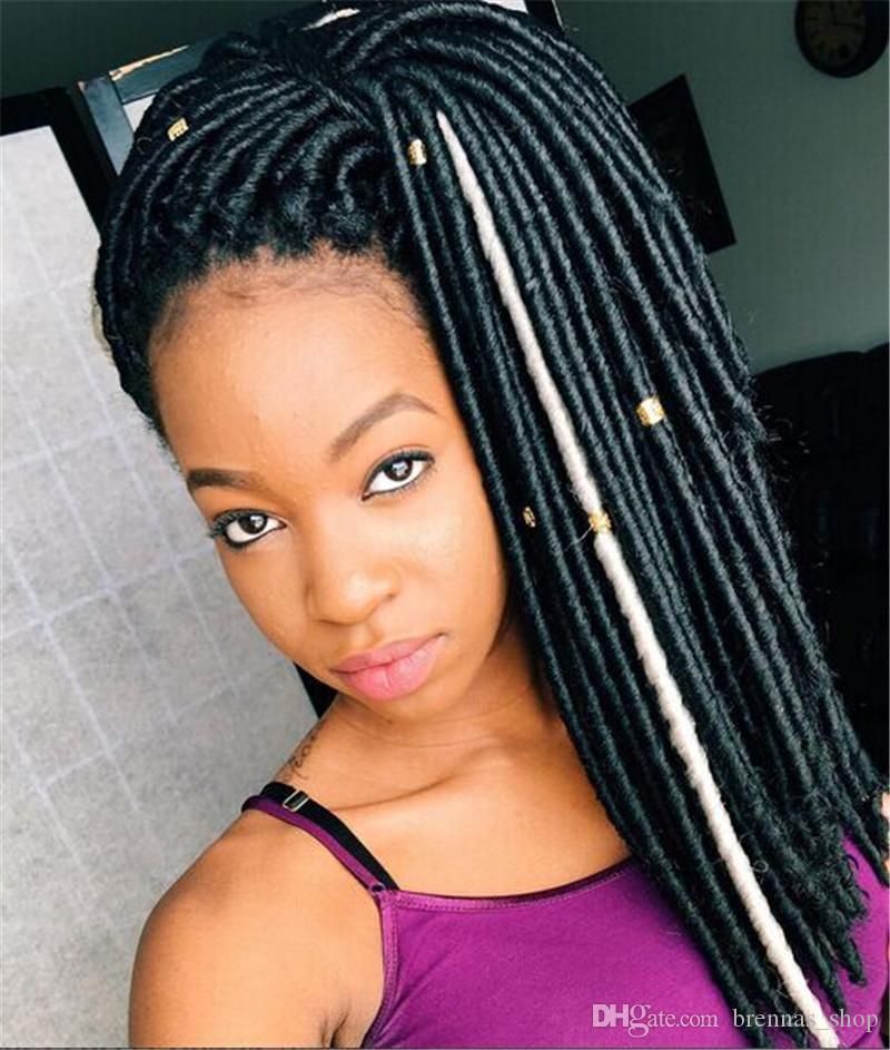 2019 Fashion Havana Mambo Twist Faux Locs Crochet Hair Dreadlock