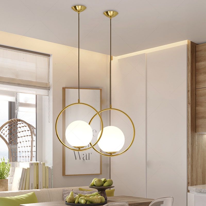 Modern Led Glass Ball Pendant Light Gold Metal Round Globe - Gold Metal Ceiling Pendant Light Modern Led Glass Ball Pendant Light Gold Metal Round Globe - Gold Metal Ceiling Pendant Light