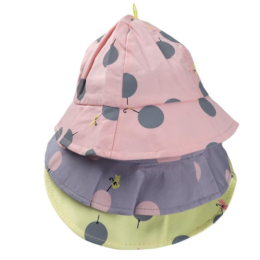 2021 Hot Sale Toddler Kids Sun Cap Polka Dot Baby Bucket Hat Summer