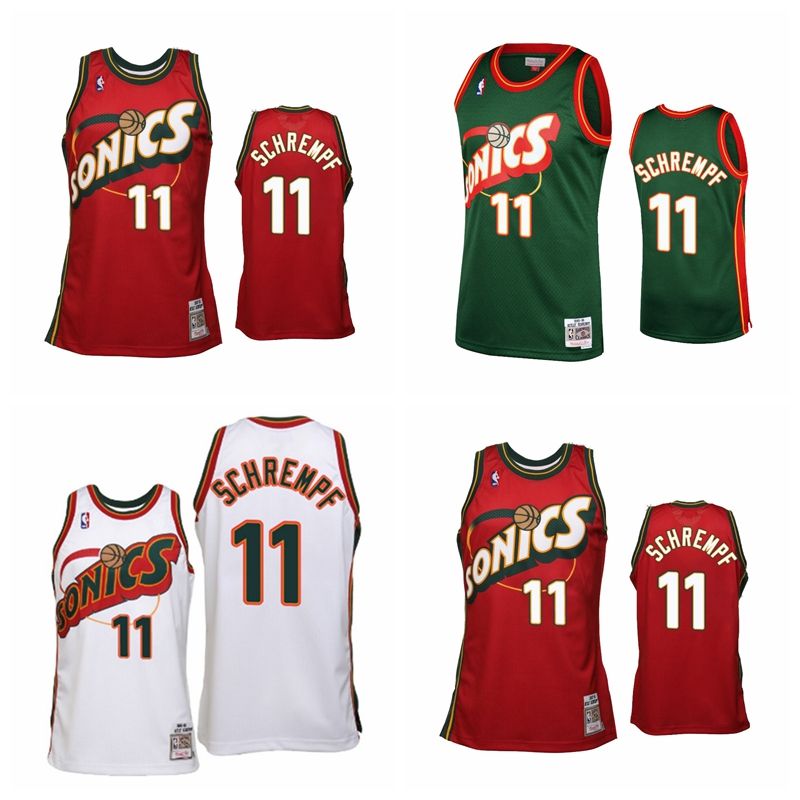 seattle supersonics red jersey