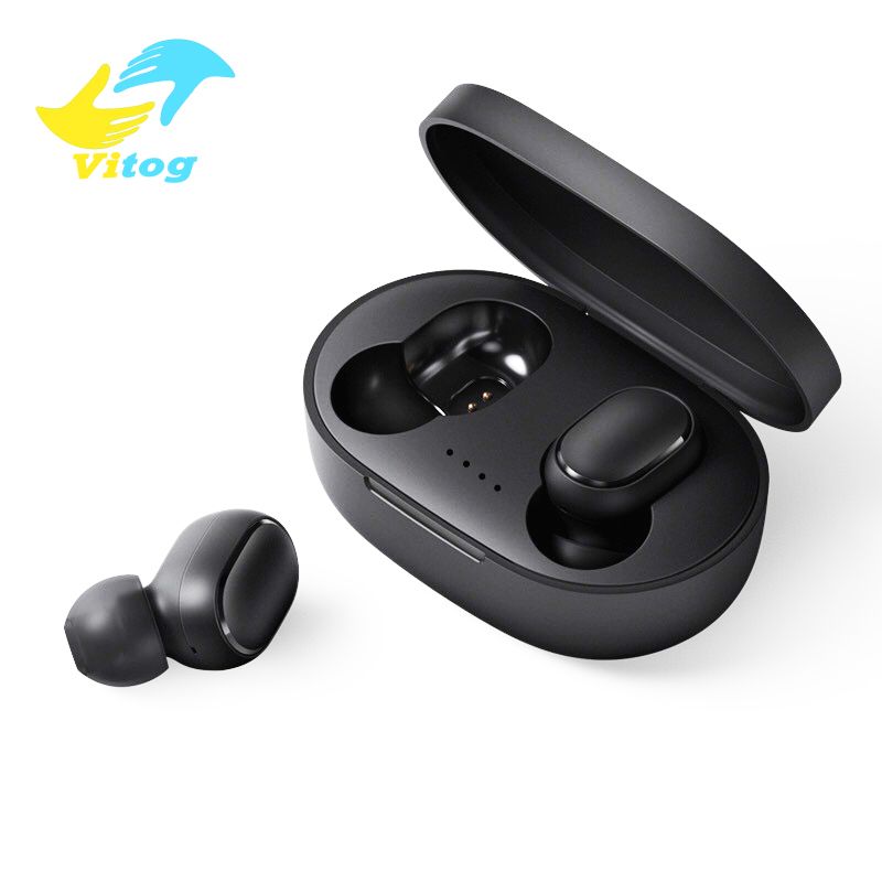 Vitog Bluetooth 5.0 Kulaklık TWS A6S Kulaklık Kablosuz Kulaklık Yaşam Su Geçirmez Kulaklık Tüm akıllı telefon için mikrofonlu mikrofon seti