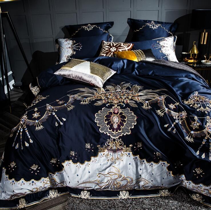 Luxury Cotton Embroidery Design Bedding Suit Quilt Cover 4 Pics Duvet High Quality Sets Supplies Home Textiles King Set White Comforter Queen From Yutuo 171 85 Dhgate Com - Quality Bedding Sets Queen Luxury Cotton Embroidery Design Bedding Suit Quilt Cover 4 Pics Duvet High Quality Sets Supplies Home Textiles King Set White Comforter Queen From Yutuo 171 85 Dhgate Com - Quality Bedding Sets Queen