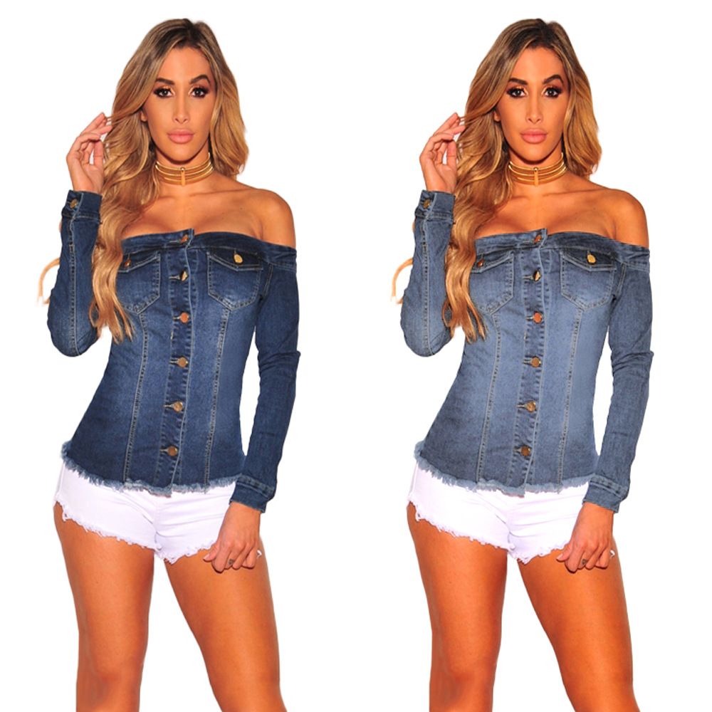 sexy denim shirt