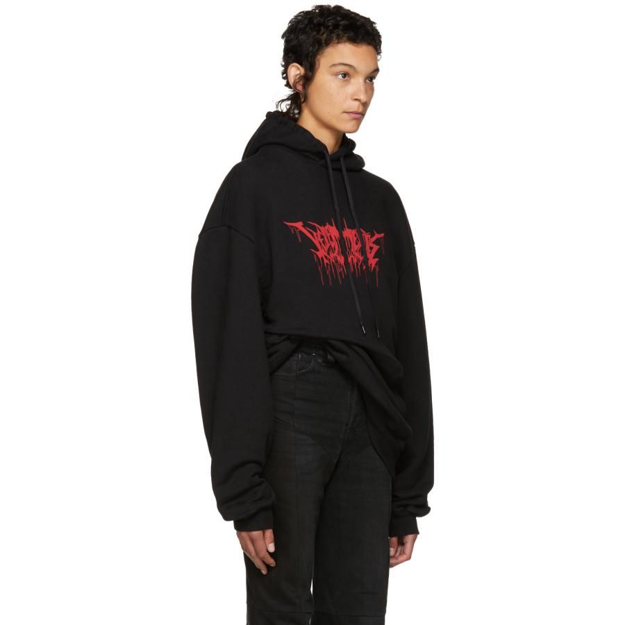 vetements hoodie metal