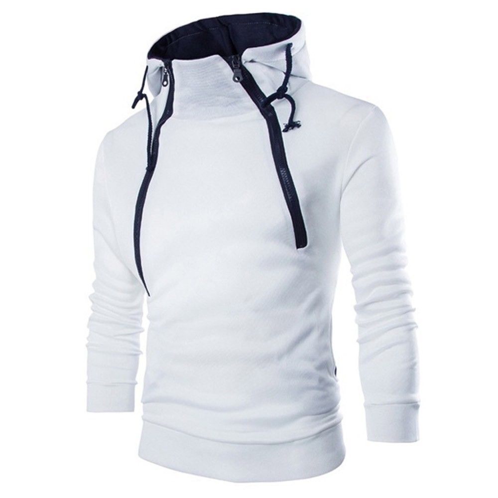 sudadera de hombre blanca