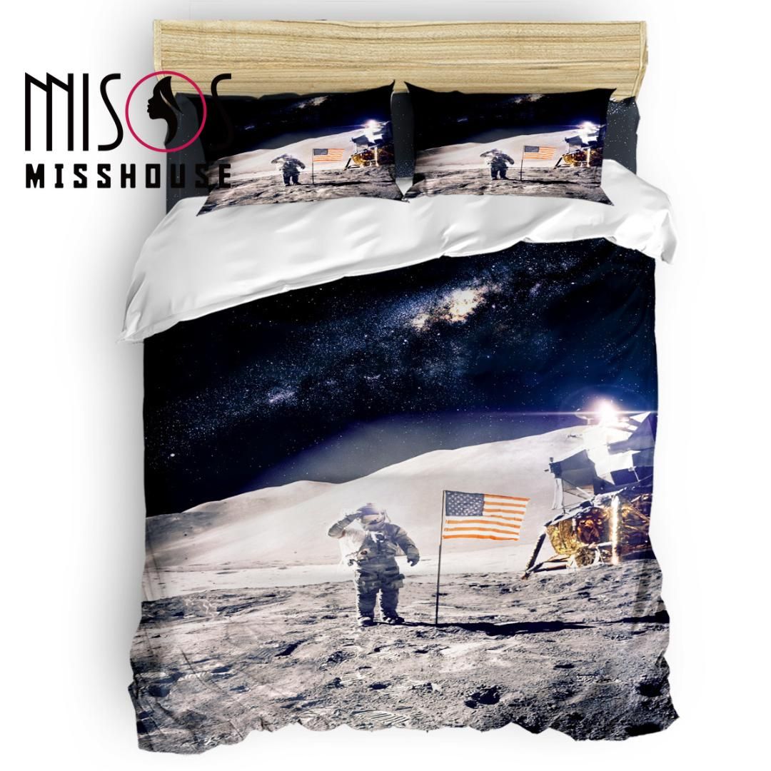 Luxury Couple My Space Your Space Black Red Duvet Cover Set