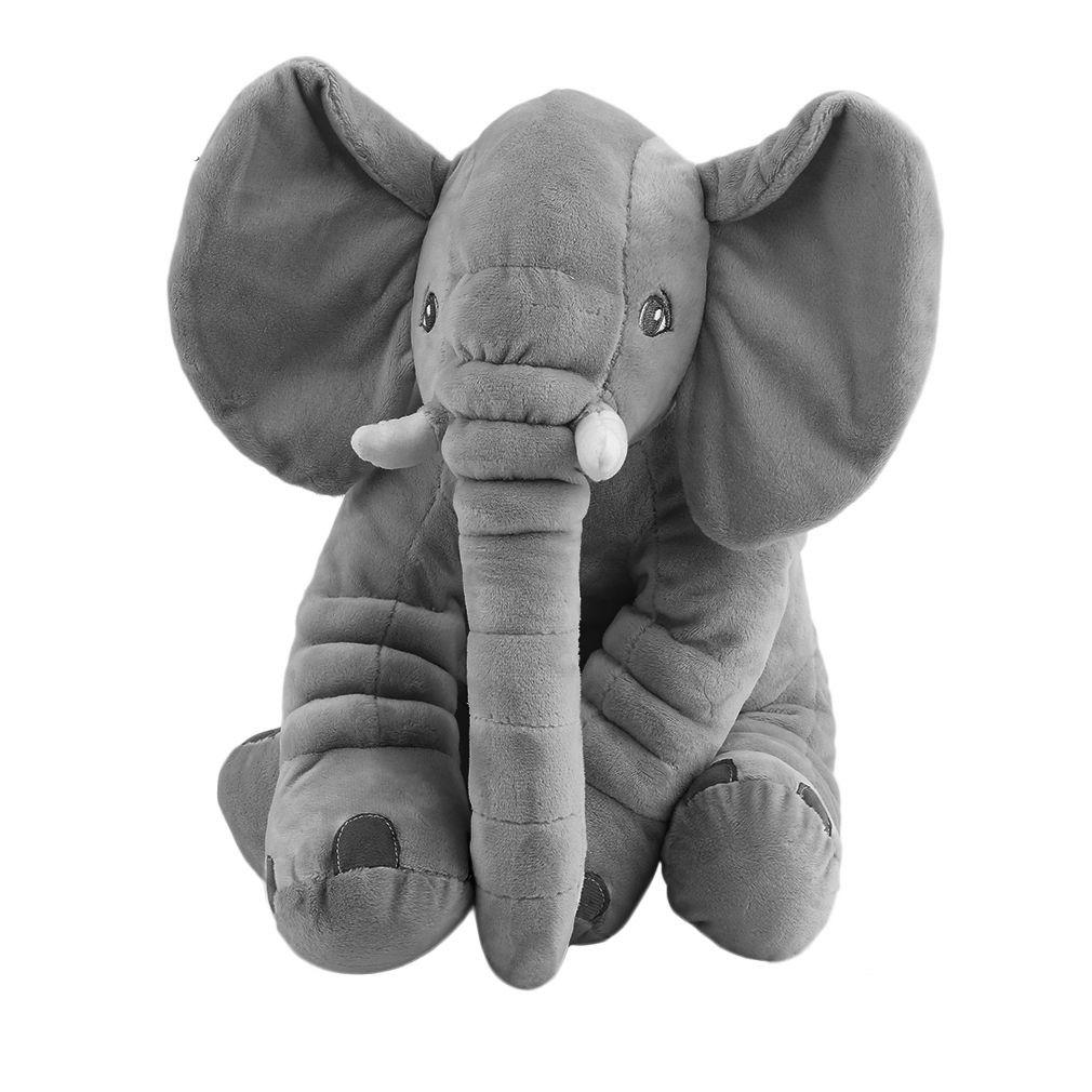 3 Size Bambino Kids Bambini Morbido Peluche Elefante lombare Dormire Cuscino Teddy