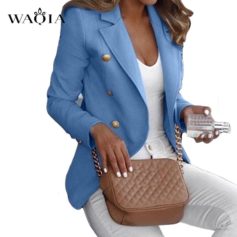Wholesale Womens Suits & Blazers Plus Size 5XL Women Work For Office Casual Elegant Slim Suit Long Sleeve Coats And Jackets Double Breasted By Jigsaw Under $51.43 | DHgate.Com
