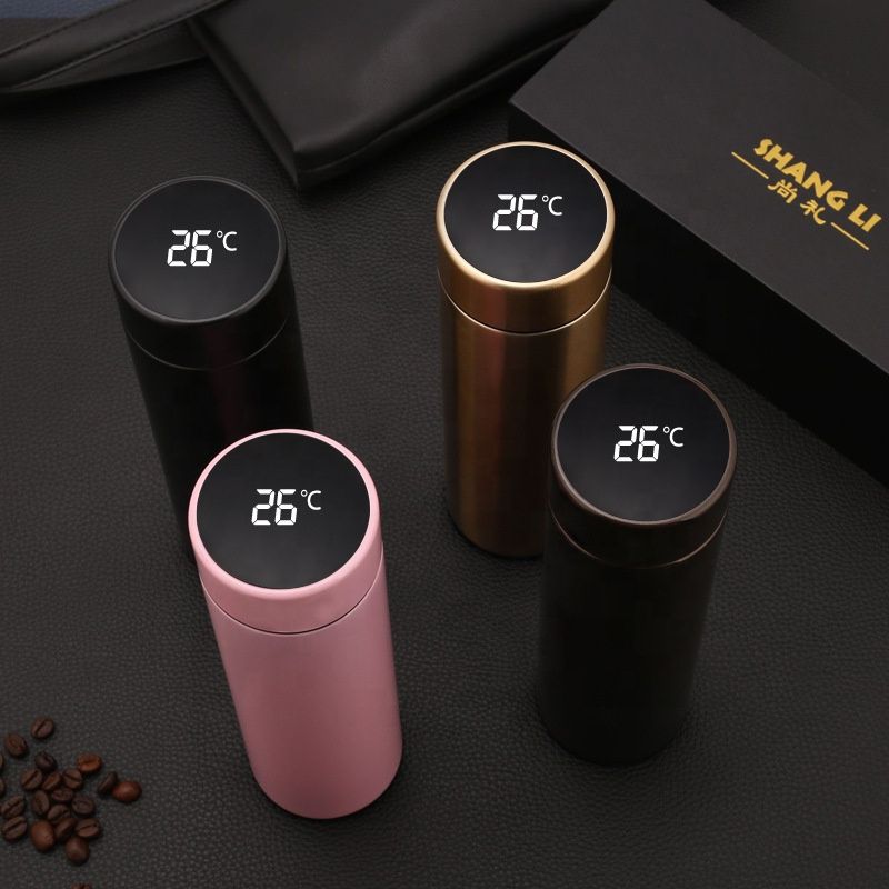 500ML LED Temperature Display Smart Water Bottle Cup Insulation